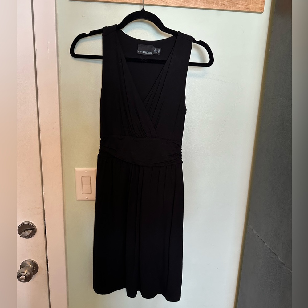 Cynthia Rowley  Black Midi Dress